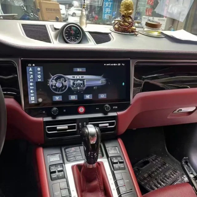 For 2014-2018  Macan Upgraded Central Control Large Screen Android System Navigation Multimedia Player